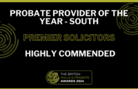 Award winning law firm - Highly commended probate provider of the year - south